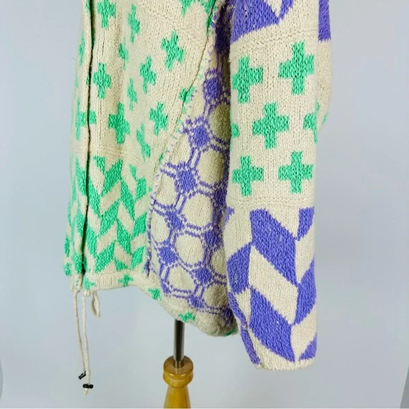 Free People Bright & Optimistic Oversized Cardigan Sweater Size Small - Picture 11 of 16